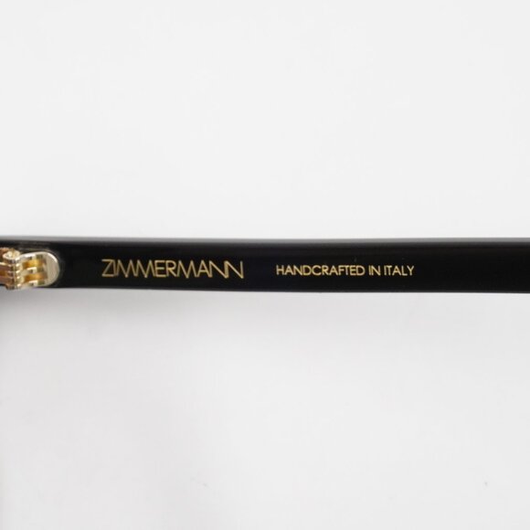 Zimmermann Cyd Oval Acetate Frame Sunglasses with Round Finish in Black (NWT) main image 13
